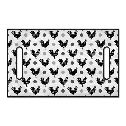 Polka Dot Rooster Pattern Print Golf Cart Seat Cover