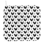 Polka Dot Rooster Pattern Print Hand Towel