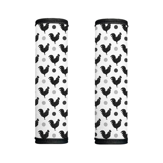 Polka Dot Rooster Pattern Print Handle Covers