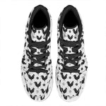 Polka Dot Rooster Pattern Print High Top Leather Sneakers