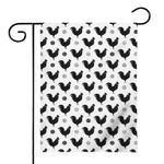 Polka Dot Rooster Pattern Print House Flag