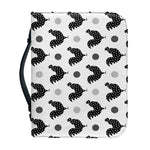 Polka Dot Rooster Pattern Print Leather Bible Cover