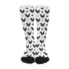 Polka Dot Rooster Pattern Print Long Socks