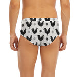 Polka Dot Rooster Pattern Print Men's Briefs