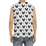 Polka Dot Rooster Pattern Print Men's Fitness Tank Top