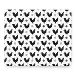 Polka Dot Rooster Pattern Print Mouse Pad