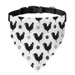 Polka Dot Rooster Pattern Print Over The Collar Dog Bandana