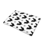 Polka Dot Rooster Pattern Print Pet Cooling Mat Cover
