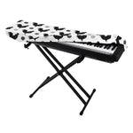 Polka Dot Rooster Pattern Print Piano Keyboard Cover