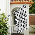 Polka Dot Rooster Pattern Print Polyester Flag