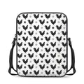 Polka Dot Rooster Pattern Print Rectangular Crossbody Bag
