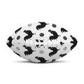 Polka Dot Rooster Pattern Print Rugby Ball