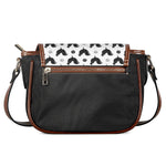 Polka Dot Rooster Pattern Print Saddle Bag