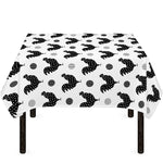 Polka Dot Rooster Pattern Print Tablecloth