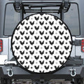 Polka Dot Rooster Pattern Print Tire Cover