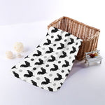 Polka Dot Rooster Pattern Print Towel