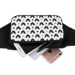 Polka Dot Rooster Pattern Print Waist Bag