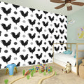 Polka Dot Rooster Pattern Print Wall Sticker