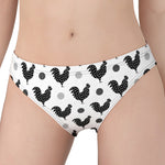 Polka Dot Rooster Pattern Print Women's Panties