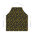 Polka Dot Sunflower Pattern Print Adjustable Apron