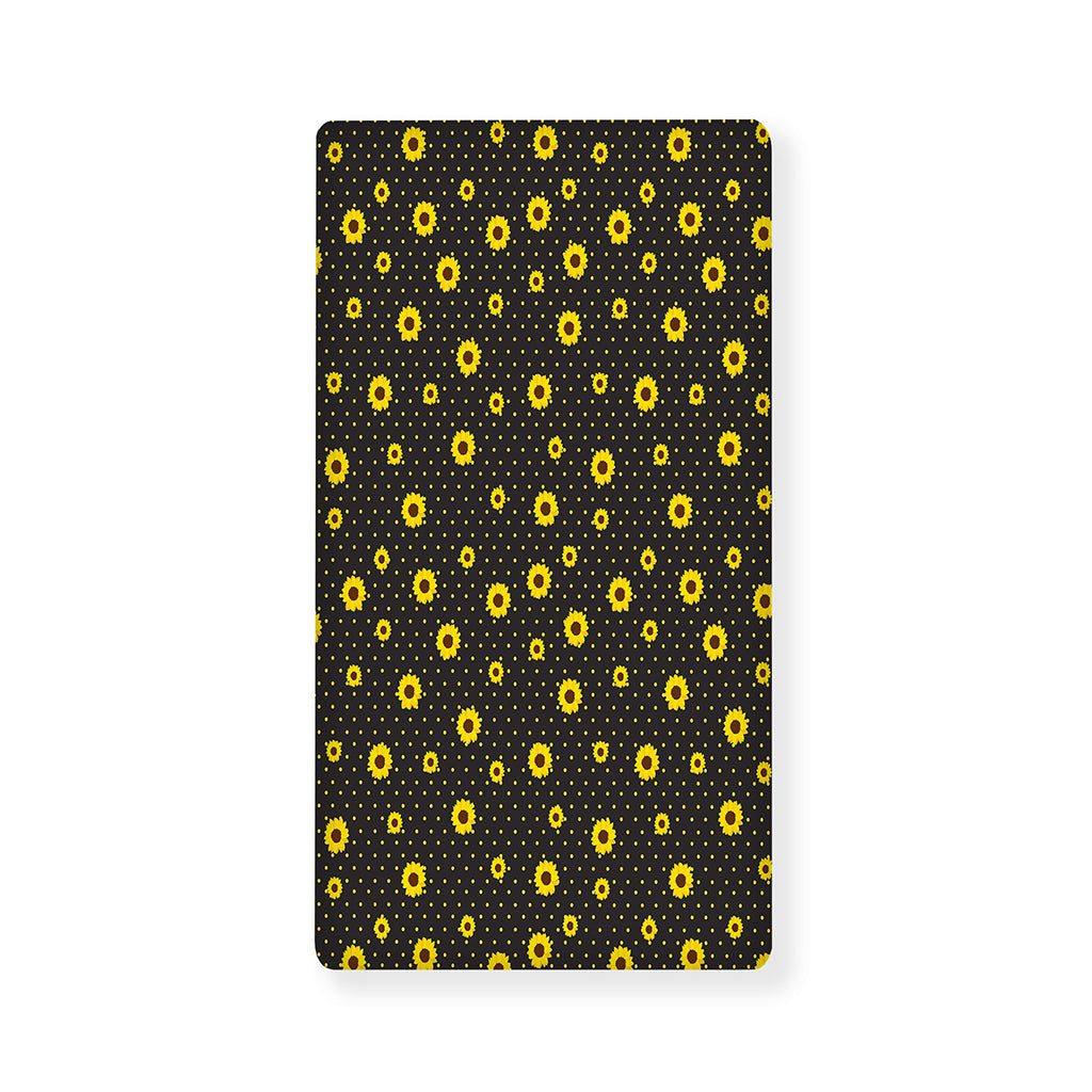 Polka Dot Sunflower Pattern Print Baby Crib Sheet