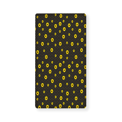 Polka Dot Sunflower Pattern Print Baby Crib Sheet