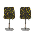 Polka Dot Sunflower Pattern Print Bar Stool Covers