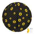 Polka Dot Sunflower Pattern Print Basketball