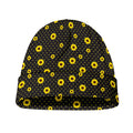 Polka Dot Sunflower Pattern Print Beanie