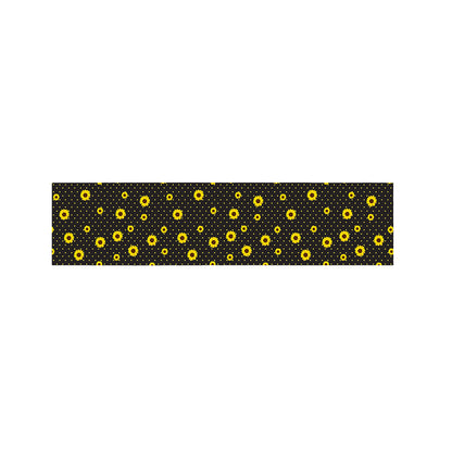 Polka Dot Sunflower Pattern Print Bed Runner