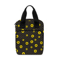 Polka Dot Sunflower Pattern Print Bible Tote Bag