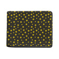 Polka Dot Sunflower Pattern Print Bifold Wallet