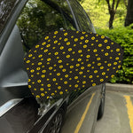 Polka Dot Sunflower Pattern Print Car Side Mirror Covers