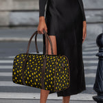 Polka Dot Sunflower Pattern Print Duffle Bag