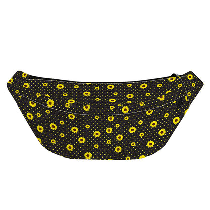 Polka Dot Sunflower Pattern Print Fanny Pack