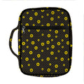 Polka Dot Sunflower Pattern Print Front Pocket Bible Bag
