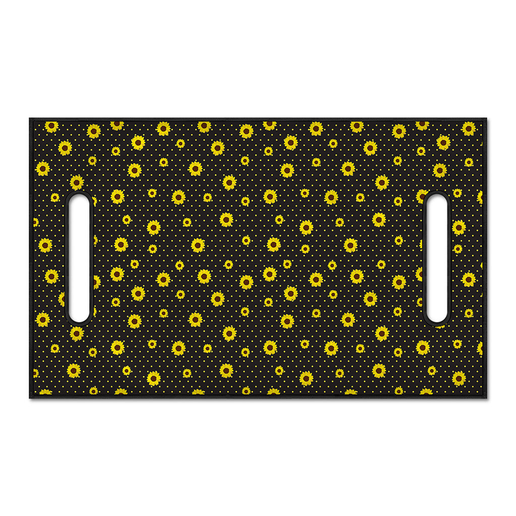 Polka Dot Sunflower Pattern Print Golf Cart Seat Cover
