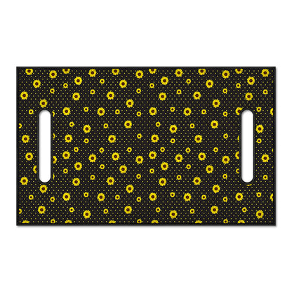 Polka Dot Sunflower Pattern Print Golf Cart Seat Cover