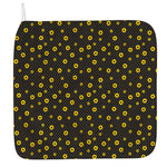 Polka Dot Sunflower Pattern Print Hand Towel
