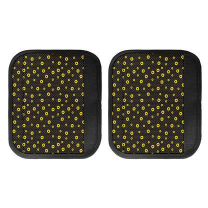 Polka Dot Sunflower Pattern Print Handle Covers