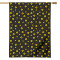 Polka Dot Sunflower Pattern Print House Flag