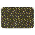 Polka Dot Sunflower Pattern Print Indoor Door Mat
