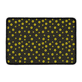 Polka Dot Sunflower Pattern Print Kitchen Mat