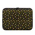 Polka Dot Sunflower Pattern Print Laptop Sleeve