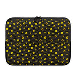 Polka Dot Sunflower Pattern Print Laptop Sleeve