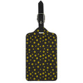 Polka Dot Sunflower Pattern Print Luggage Tag