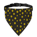 Polka Dot Sunflower Pattern Print Over The Collar Dog Bandana