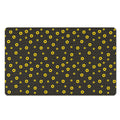 Polka Dot Sunflower Pattern Print Polyester Doormat