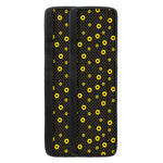 Polka Dot Sunflower Pattern Print Refrigerator Handle Covers