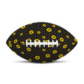 Polka Dot Sunflower Pattern Print Rugby Ball